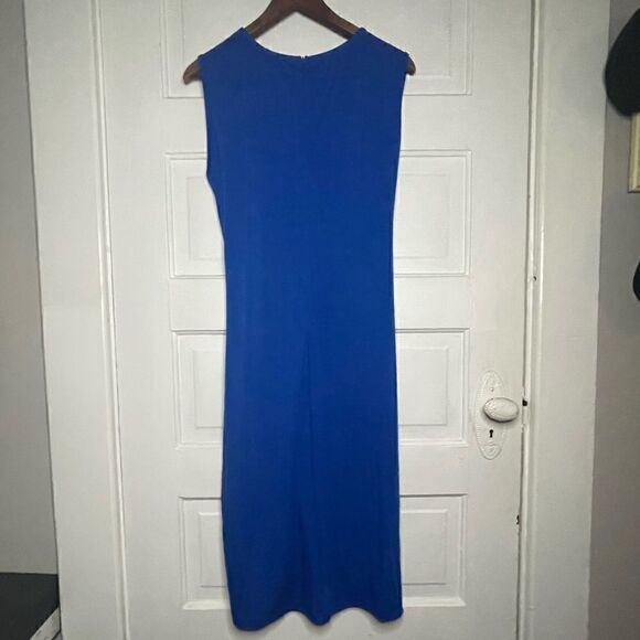 NWTs Acevog Stretchy Cotton Dress w/ Concealed Back Zip & Accentuating Waist XL - Picture 8 of 9